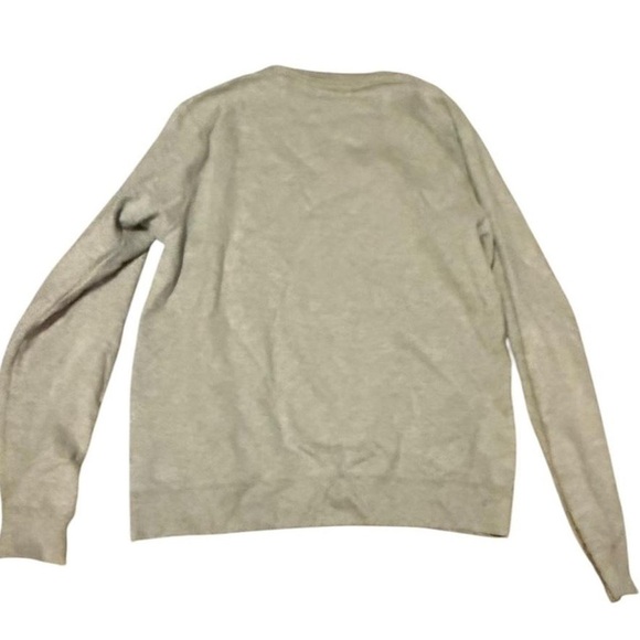 Gray Crewneck Sweater with Bold Text - Picture 2 of 5